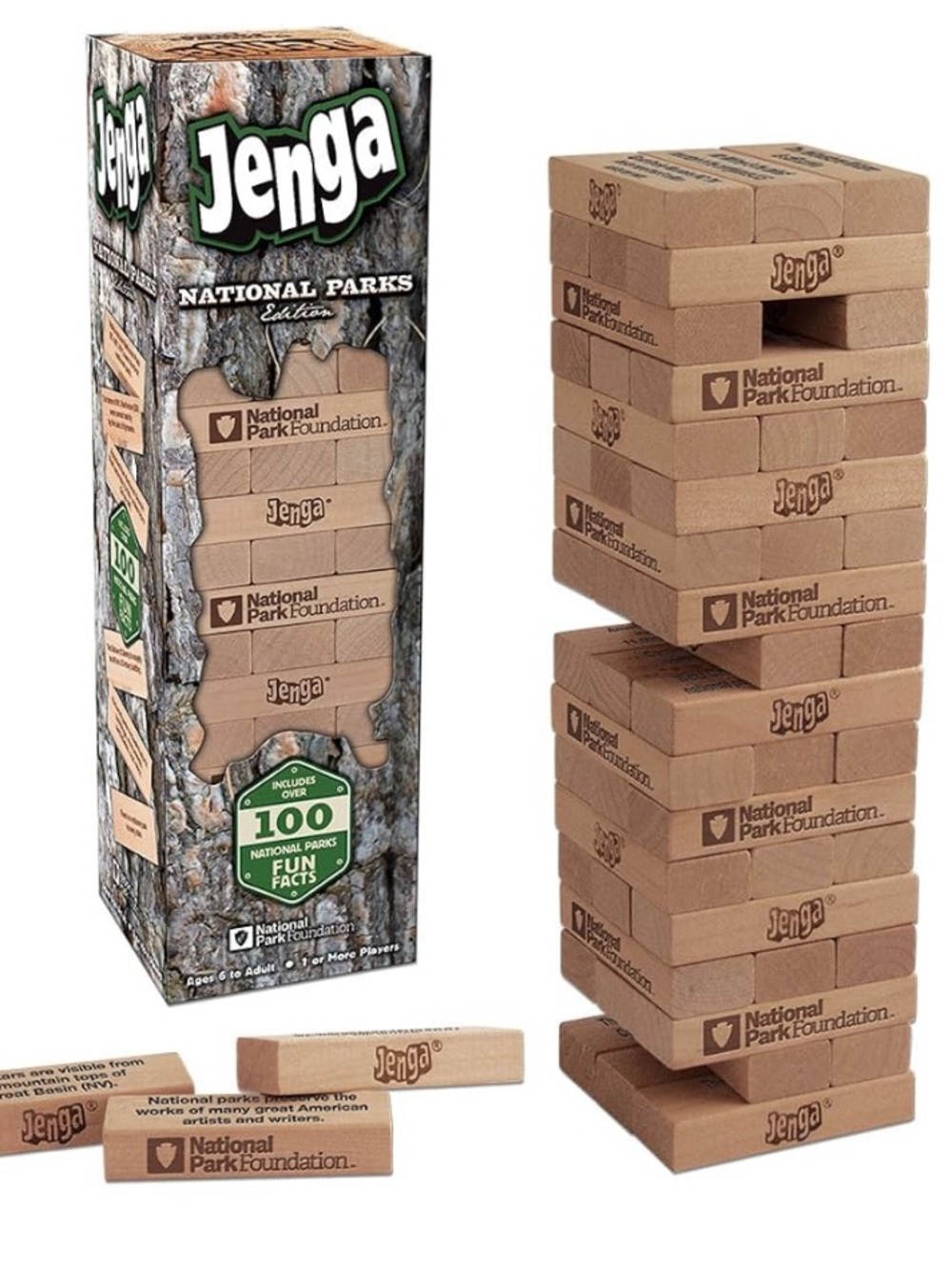 🗽National Parks Edition Wooden Stacking Game - Brown